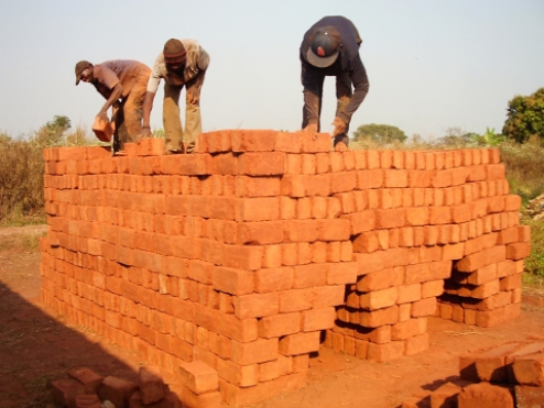 Production of brickwork continues