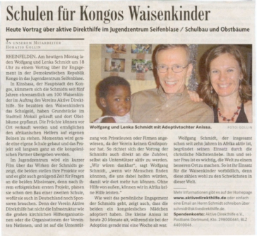 Badische Zeitung - Interview avec ADH (allemand)
