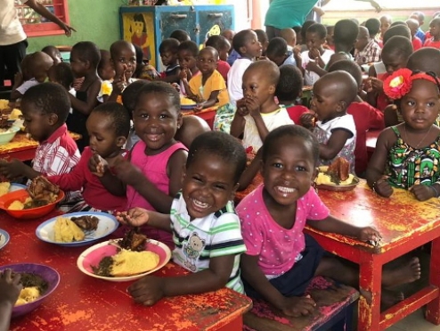 Visit of the orphanages Kimbondo (Madlen) and COLK in Kinshasa
